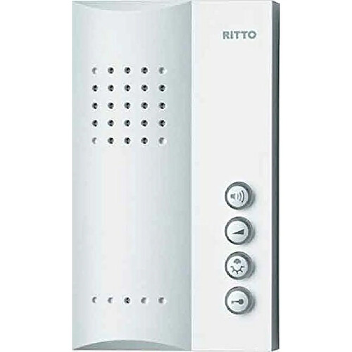 Ritto 1723070 Poste d'interphone mains-libres Blanc