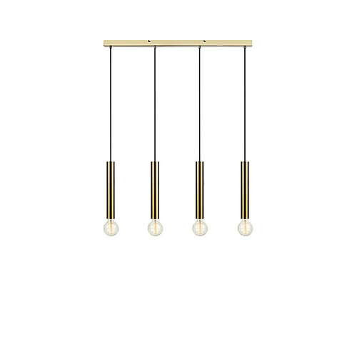 Markslojd Suspension Sencillo Métal Laiton 4 ampoules 35cm