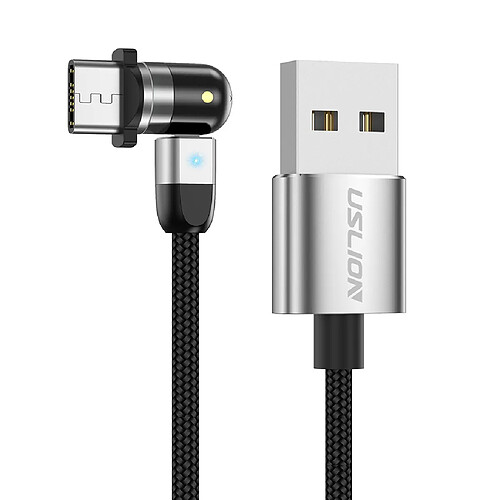 540 Câble USB De Charge Magnétique 360180 Argent 2m Type-C