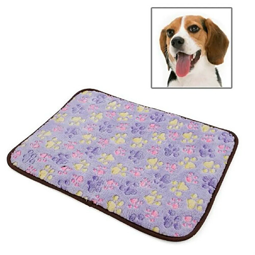 Wewoo Panier pour chien ou Chat Coussin Tapis double-face de de couverture de de chenil de de vigne de d'animal familierspécification M pourpre