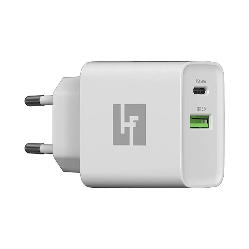 Chargeur intelligent Halfmman Pd & Qc 20W blanc