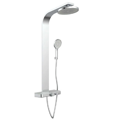 SCHÜTTE Ensemble de douche avec bac thermostatique SAMOA RAIN Chrome