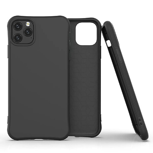 Coque en TPU mat noir pour votre Apple iPhone 11 Pro Max 6.5 pouces