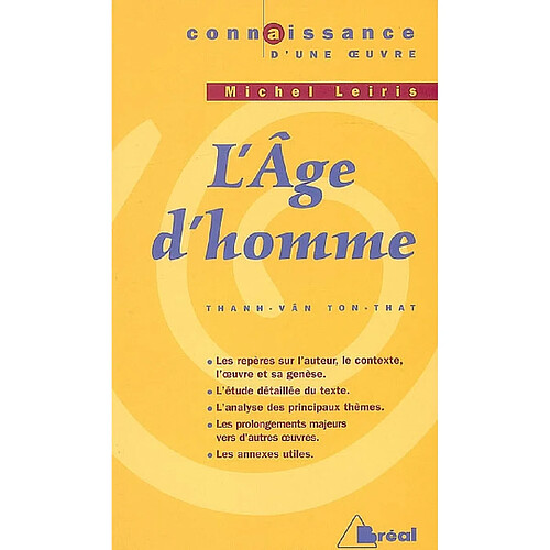 L'âge d'homme, Michel Leiris · Occasion