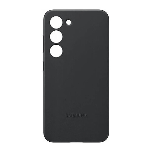 Coque en cuir pour Samsung Galaxy S23 5G Noir