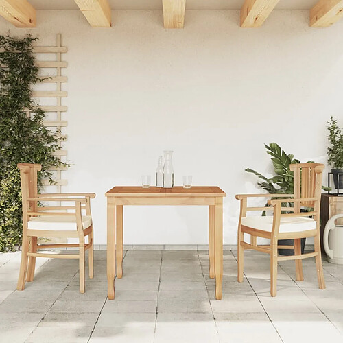 Salle à dîner de jardin 3 pcs,Table et chaise à manger Bois de teck massif -MN64420