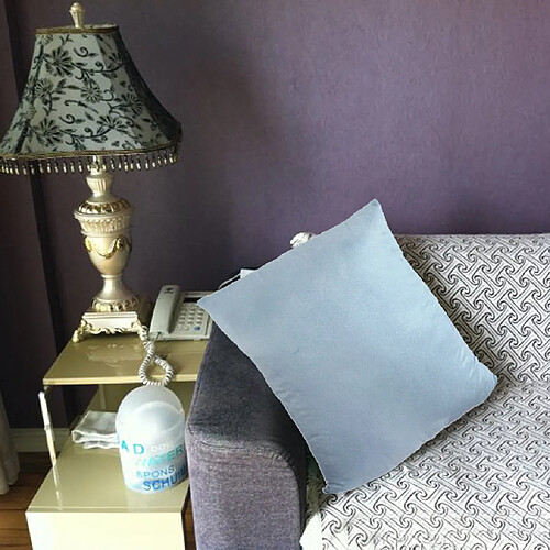 Superbe Housse De Coussin En Daim Souple Jeté Taie Slip Bleu Canapé Décor Lumineux