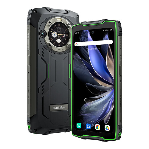 Blackview BV9300 PRO Smartphone Vert 12Go(+12Go) 256Go 6.7" dual sim Android 13 (524g)