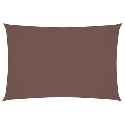 ComfortXL Voile De Parasol Tissu Oxford Rectangulaire 2x4 M Marron