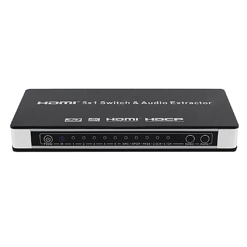 Convertisseur 5x1 HDMI Commutateur avec Audio