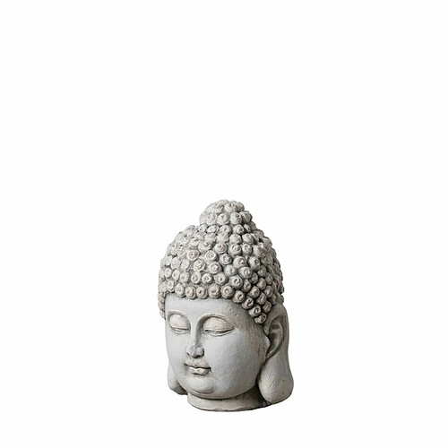 BigBuy Home Sculpture Buda Gris Ethnique 26,5 x 26,5 x 41 cm