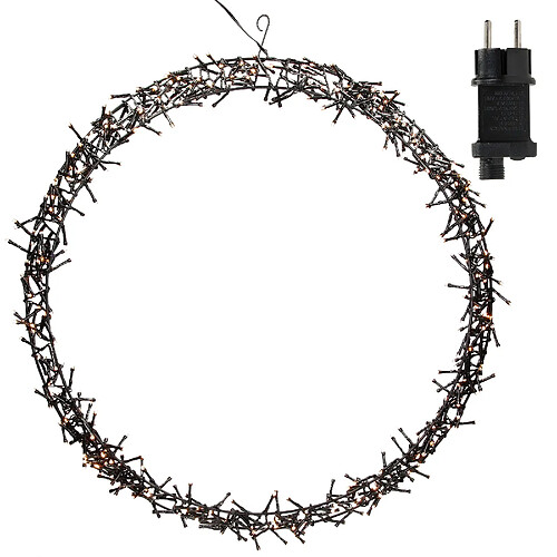 Ecd Germany Couronne de lumière 500 LEDs couronne lumineuse porte/fenêtre décoration de Noël