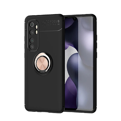 Coque en TPU avec béquille noir/rose or pour votre Xiaomi Mi Note 10 Lite