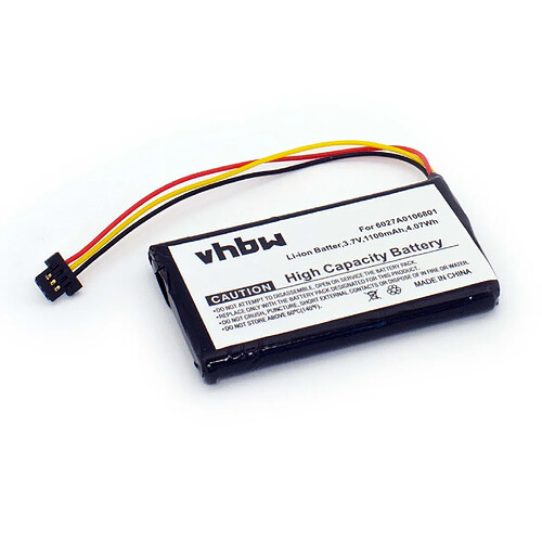 Vhbw Batterie Li-Ion 1100mAh pour GPS TomTom XL IQ, V3, 4EM0.001.01, remplace le modèle 6027A0093901