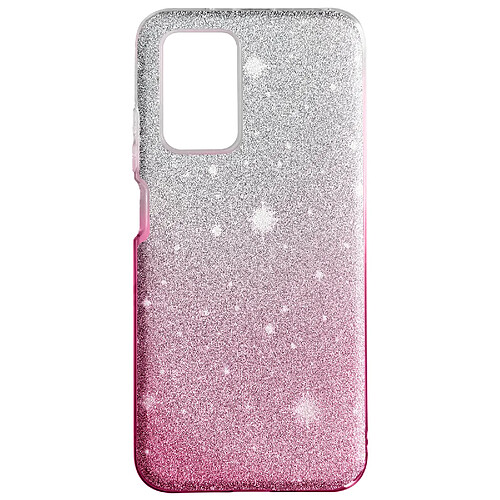 Avizar Coque pour Xiaomi Redmi 10 et 10 2022 Paillette Amovible Transparent / Rose