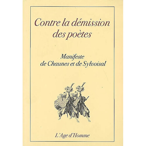 Contre la démission des poètes : manifeste · Occasion