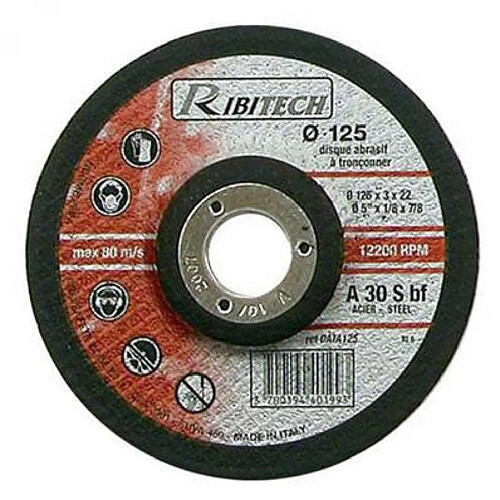 Ribimex Disque à tronçonner acier 125x3,2x22,2