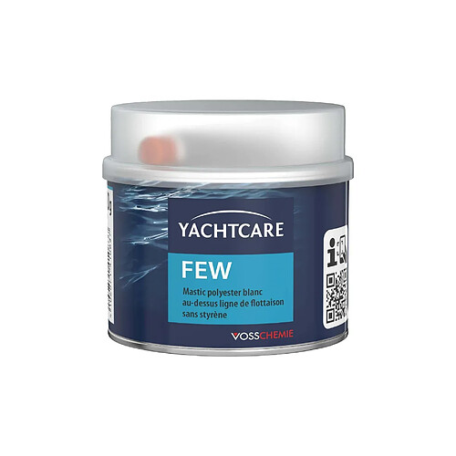 Mastic Yachtcare blanc au dessus ligne de flottaison 500g avec durcisseur