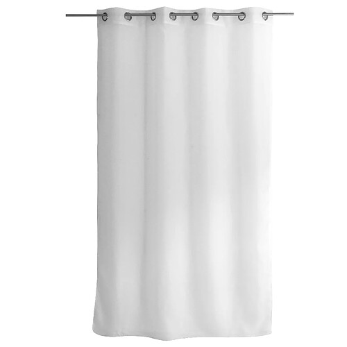 Toilinux Voilage Basic à 8 œillets - Longueur 240 cm x Largeur 140 cm - Blanc