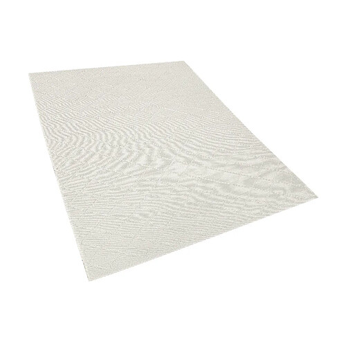 Beliani Tapis blanc en laine 160 x 230 cm ELLEK