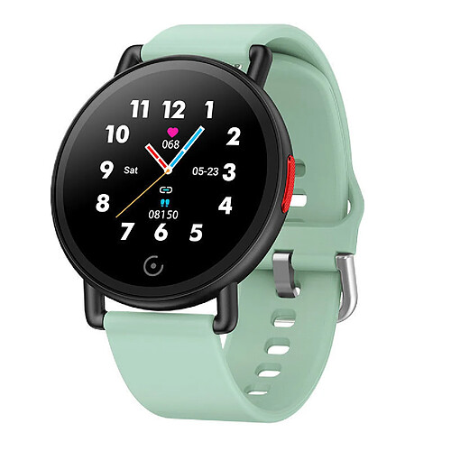 Chrono Montre Connectée avec IP68 Podometre Cardiofréquencemètre Sommeil Compatible Android,iPhone-Vert