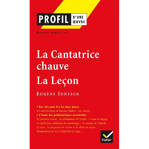 La cantatrice chauve (1850), La leçon (1851), Eugène Ionesco · Occasion