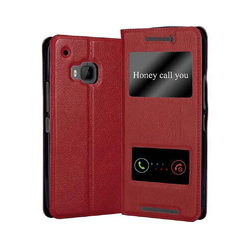 Cadorabo Coque HTC ONE M9 Etui en Rouge