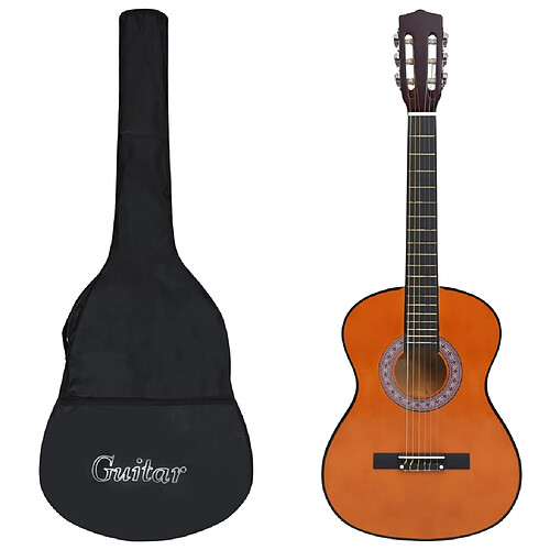 vidaXL Guitare classique avec sac pour débutants 3/4 36"