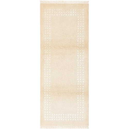 Vidal Tapis de couloir en laine 203x79 brun Darya