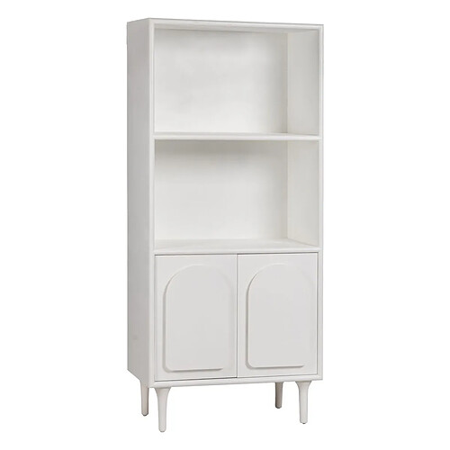 BigBuy Home Librairie BERET Blanc Bois d'épicéa 80 x 40 x 175 cm