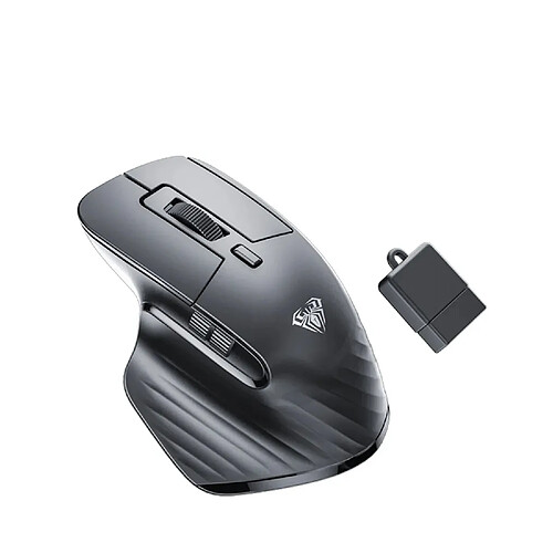 Aula SC150 2en1 sans fil + filaire Super Mini (8x5x3cm) souris de jeu RVB noir