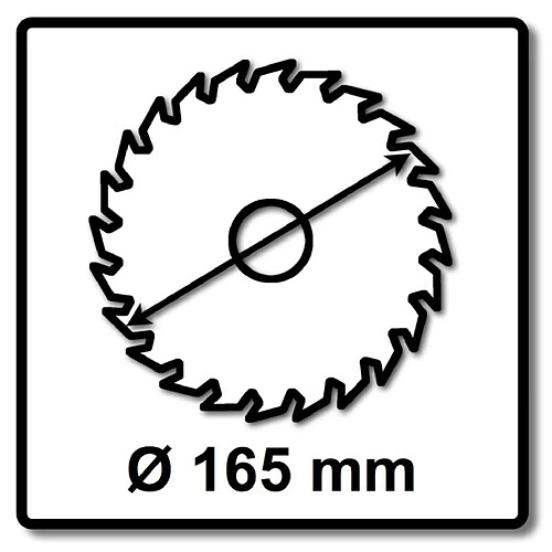 Makita EFFICUT Lame de scie circulaire pour bois 165 x 20 x 1,45 mm à 56 dents ( B-57336 )