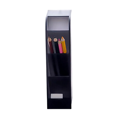 1 pc Organisateur De Bureau 4 Compartiments De Mode Mutifonctionnel Porte-Stylo Crayon Maquillage Boîte De Rangement Durable PP Ma619