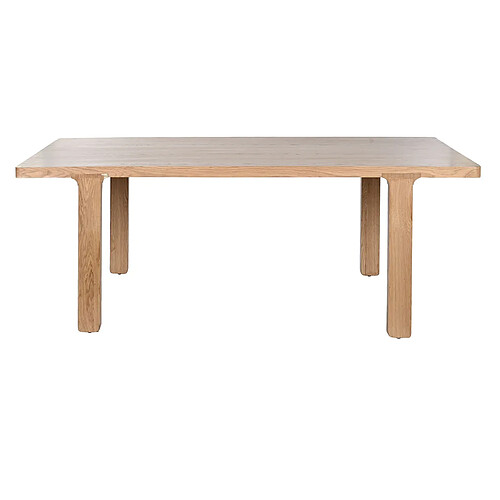 Pegane Table à manger, table de repas rectangulaire en bois coloris naturel - longueur 210 x profondeur 101 x Hauteur 76 cm