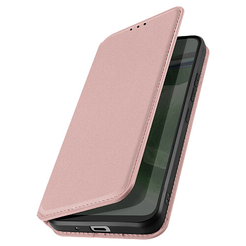 Avizar Étui pour Huawei Y5p Porte-carte Support Vidéo Clapet Magnétique Rose