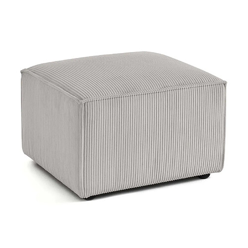 Lisa Design Arty - pouf d'appoint - en velours côtelé