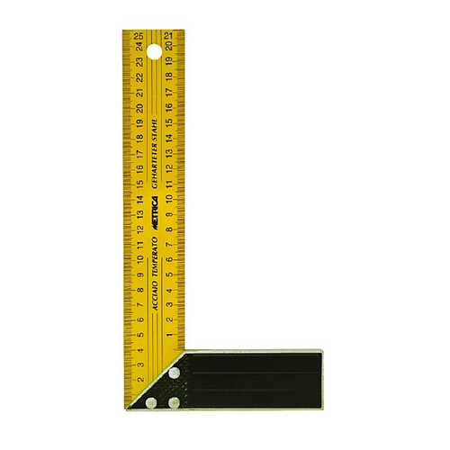 Metrica - Equerre de menuisier jaune 150 mm - 29240