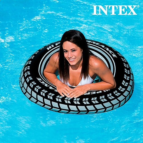 Totalcadeau Pneu Intex Gonflable Bouée ronde pour piscine et mer