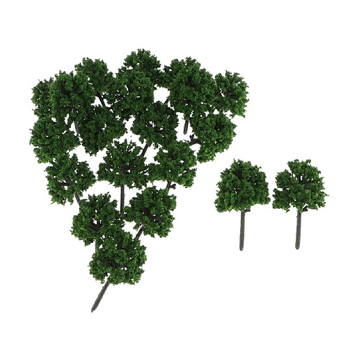 20pcs bricolage modèle vert arbre échelle rue parc train ferroviaire mise en page paysage b