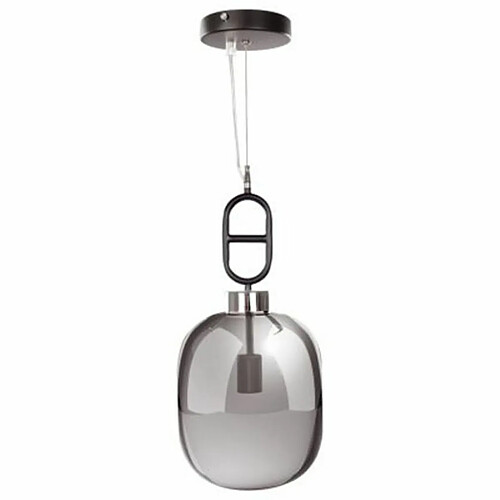 Paris Prix Lampe Suspension Design Calai 150cm Gris & Noir