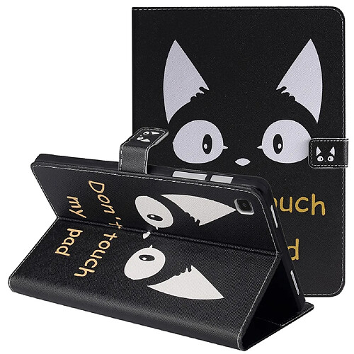 Etui en PU avec support motif oreilles de chat pour votre Samsung Galaxy Tab A7 10.4 (2020)/T505/T500