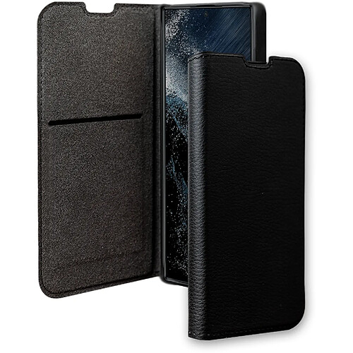 Bigben Etui Folio Wallet noir pour Samsung Galaxy S23 Ultra 5G - 65% Plastique recyclé Certifié GRS