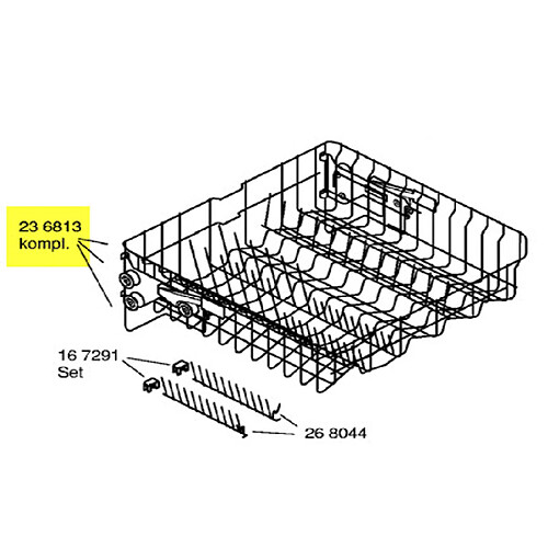 Siemens PANIER SUPERIEUR DE LAVE VAISSELLE