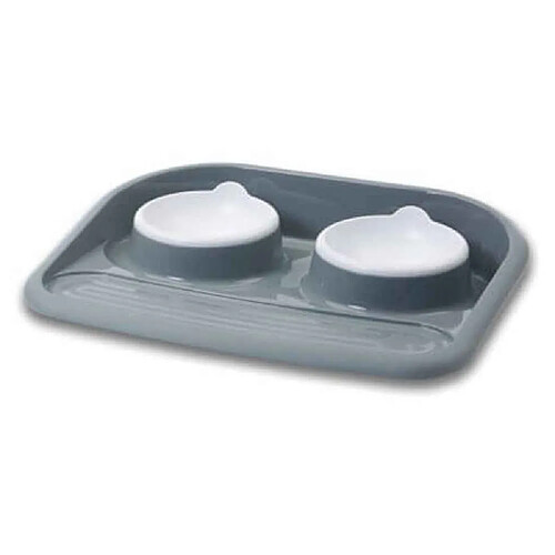 Plateau Repas Butler pour Petit Chien et Chat - Savic - 2x300ml