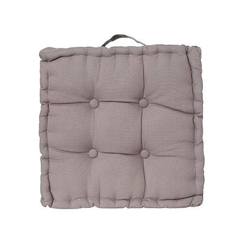 Atmosphera, Createur D'Interieur Coussin de sol 40x40 cm - gris - Atmosphera