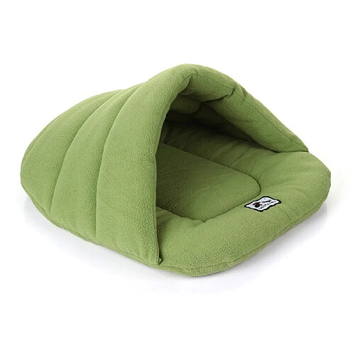 Wewoo Panier pour chien Coussin Chausson Forme Chaud Laine De Charbon Épaississement Chiens Pour Chats Maison Taille: L, 58 × 68 × 32cm (Vert)