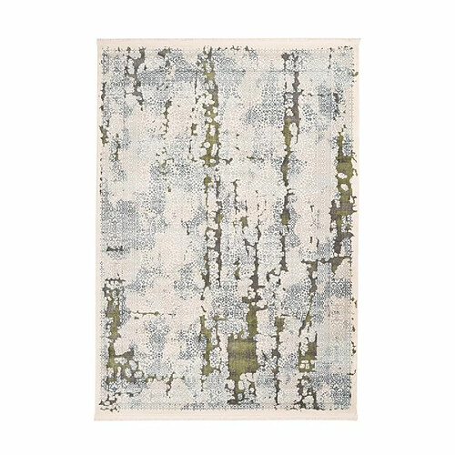 Paris Prix Tapis Imprimé Rétro Délavé Palace Gris & Vert 80 x 150 cm