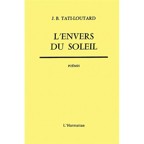 L'Envers du soleil : Poèmes