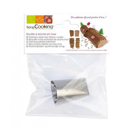 Scrapcooking Douille pâtisserie inox - Bûche