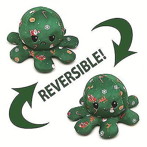 Universal Touet en peluche de poulpe réversible reversible 20 cm cadeau d'enfants